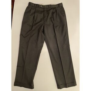 Lauren Ralph Lauren Total Comfort Gray Pleated Front Wool Pants‎ 36x30